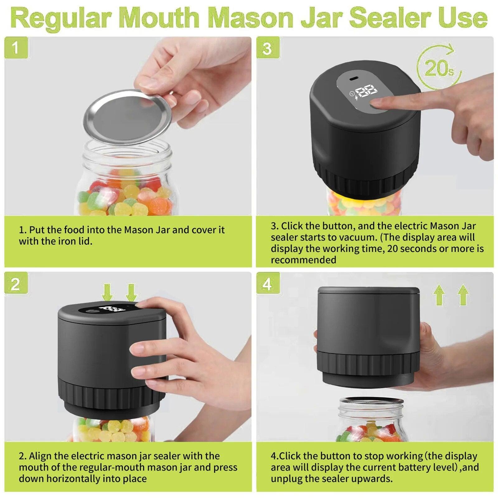 Electric Jar Vacuum Sealer - DwelloMood