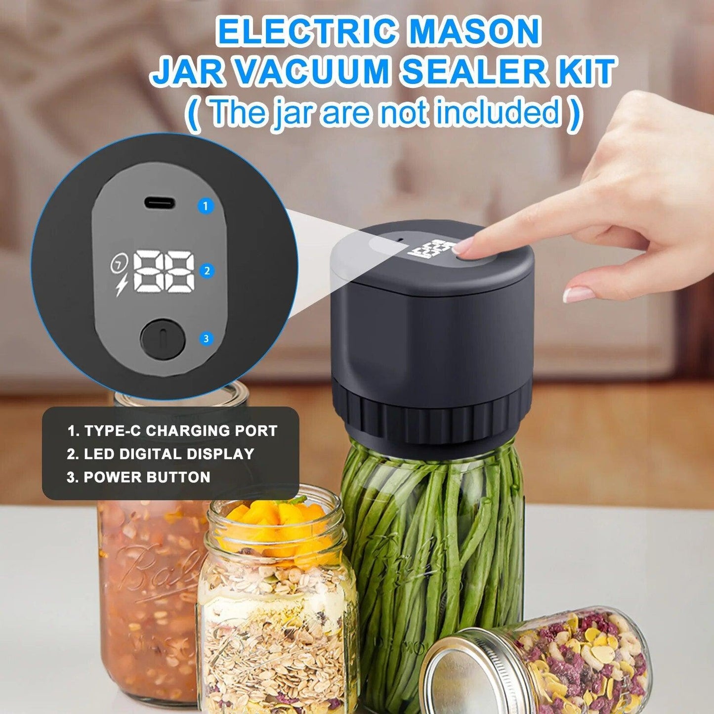 Electric Jar Vacuum Sealer - DwelloMood