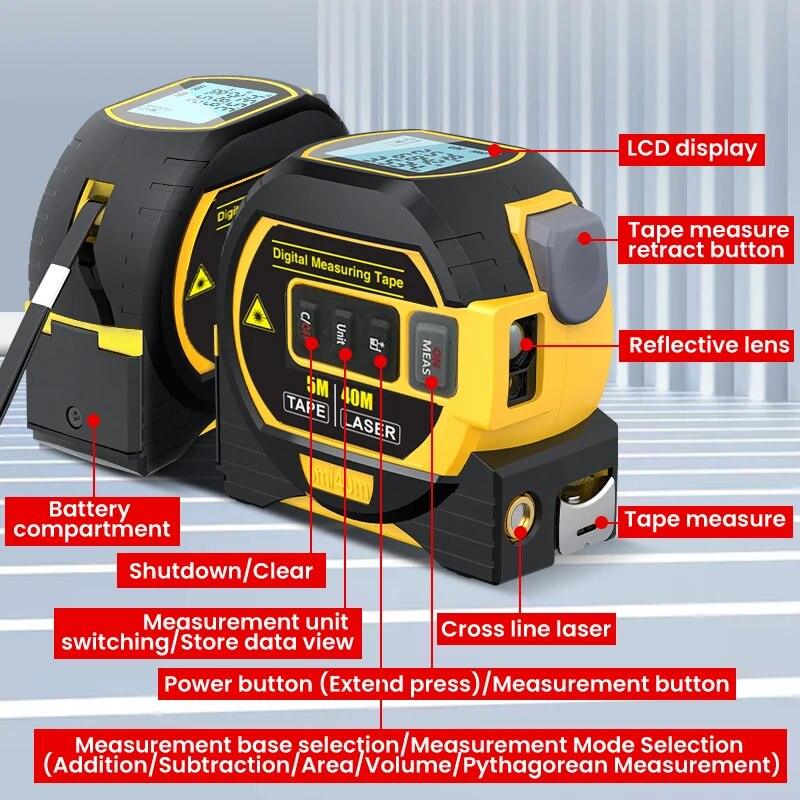 Digital Measuring Laser Tape - DwelloMood